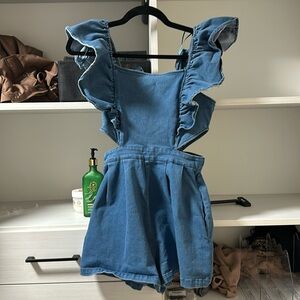 Denim romper